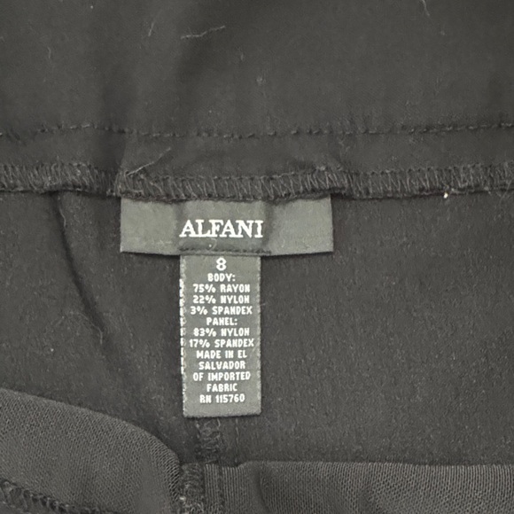 Alfani Black Ankle Pants - Picture 2 of 7